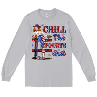 Moon Dust chill the fourth out 4th july Long Sleeve Tee - texasbilliewilder