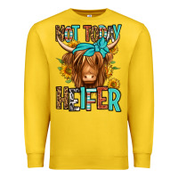 Lemon not today heifer long haired cow Premium Sweatshirt - Jasminsmagicworld