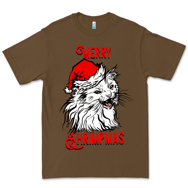 Merry Christmas Cat Premium Tee by SublimationCraftShop | Teevron