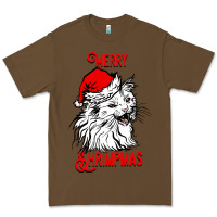 Cacao Merry Christmas Cat Premium Tee - SublimationCraftShop