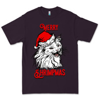 Plum Merry Christmas Cat Premium Tee - SublimationCraftShop