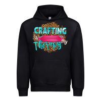 Black crafting is my therapy Urban Hoodie - NancyCooperArtShop