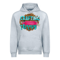 Heather Grey crafting is my therapy Urban Hoodie - NancyCooperArtShop