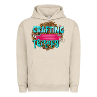Pigment French Oak crafting is my therapy Urban Hoodie - NancyCooperArtShop