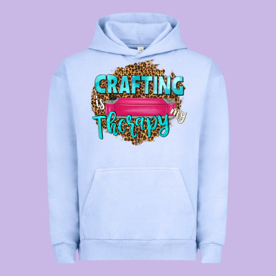 Crafting Is My Therapy Urban Hoodie Designed By Nancycooperartshop