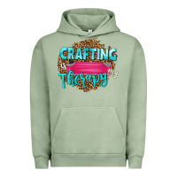 Pigment Oil Green crafting is my therapy Urban Hoodie - NancyCooperArtShop