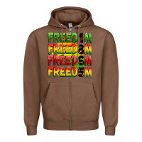 Chestnut Freedom 1865 Zipper Hoodie - Zillion Design Studio