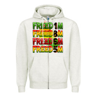Oatmeal Heather Freedom 1865 Zipper Hoodie - Zillion Design Studio