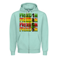 Seafoam Freedom 1865 Zipper Hoodie - Zillion Design Studio