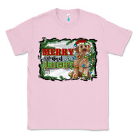 Bubblegum Pink merry and bright cockapoo Classic Tee - RanaPortraitStore