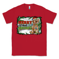 Red merry and bright cockapoo Classic Tee - RanaPortraitStore