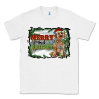 White merry and bright cockapoo Classic Tee - RanaPortraitStore