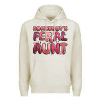 Oatmeal Heather somebodys feral aunt Premium Hoodie - MaliasSmallBusiness