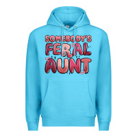 Ocean Blue somebodys feral aunt Premium Hoodie - MaliasSmallBusiness