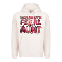 Pale Pink somebodys feral aunt Premium Hoodie - MaliasSmallBusiness