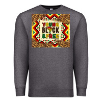 Charcoal Heather young black and free Premium Sweatshirt - Artiststas