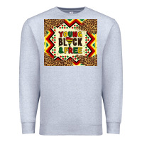 Heather Grey young black and free Premium Sweatshirt - Artiststas