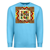 Ocean Blue young black and free Premium Sweatshirt - Artiststas