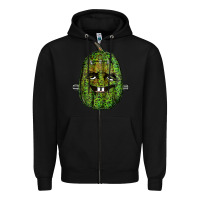 Black leopard pumpkin frankestein Zipper Hoodie - RanaPortraitStore
