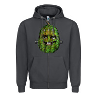 Smoke leopard pumpkin frankestein Zipper Hoodie - RanaPortraitStore
