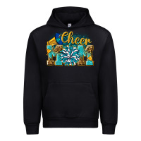 Black cheer mom Urban Hoodie - NancyCooperArtShop