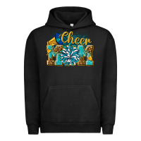 Pigment Black cheer mom Urban Hoodie - NancyCooperArtShop