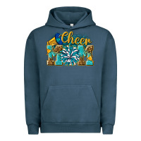 Pigment Midnight Navy cheer mom Urban Hoodie - NancyCooperArtShop