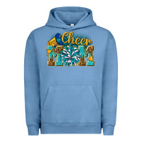 Pigment Pebble Blue cheer mom Urban Hoodie - NancyCooperArtShop