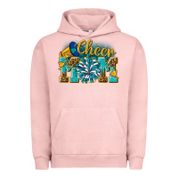 Pigment Salmon cheer mom Urban Hoodie - NancyCooperArtShop
