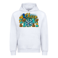 White cheer mom Urban Hoodie - NancyCooperArtShop