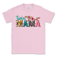 Bubblegum Pink twin mama with flowers Classic Tee - texasbilliewilder