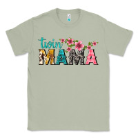 Matcha twin mama with flowers Classic Tee - texasbilliewilder