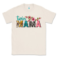 Natural twin mama with flowers Classic Tee - texasbilliewilder