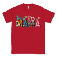 Red twin mama with flowers Classic Tee - texasbilliewilder