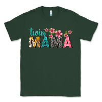 Sports Green twin mama with flowers Classic Tee - texasbilliewilder