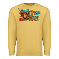 Antique Gold coffee then cows longhaired cow Premium Sweatshirt - Jasminsmagicworld
