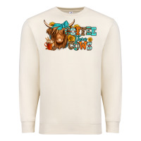 Sandshell coffee then cows longhaired cow Premium Sweatshirt - Jasminsmagicworld