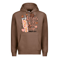 Chestnut valentine jesus fills my cup Premium Hoodie - MaliasSmallBusiness