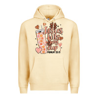 Pina Colada valentine jesus fills my cup Premium Hoodie - MaliasSmallBusiness