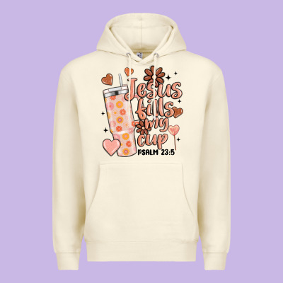 Valentine Jesus Fills My Cup Premium Hoodie Designed By Maliassmallbusiness