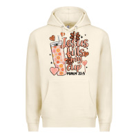 Tofu valentine jesus fills my cup Premium Hoodie - MaliasSmallBusiness