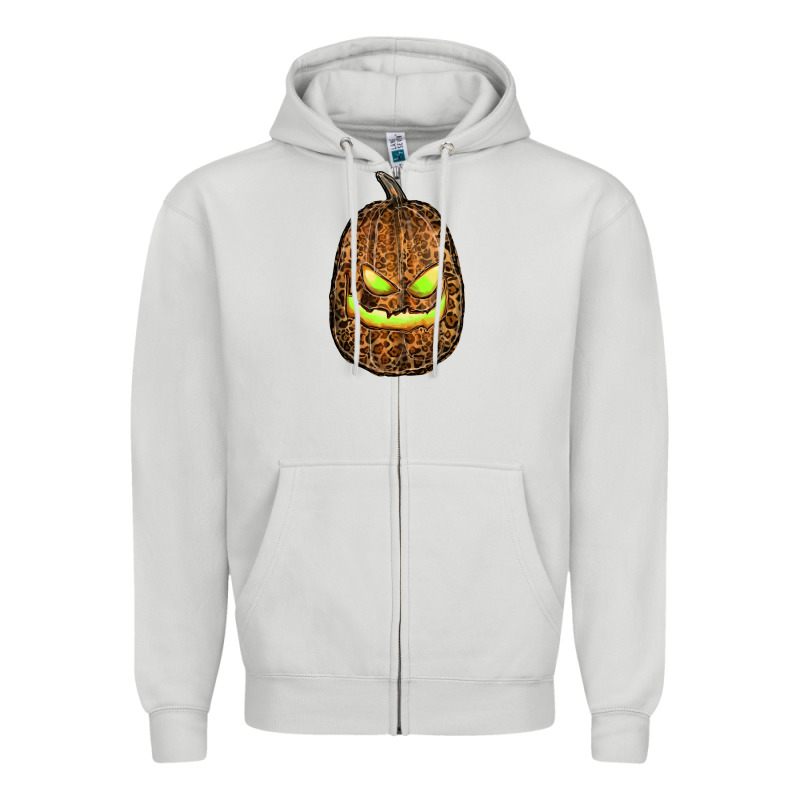 Watercolor Leopard Pumpkin Zipper Hoodie by RanaPortraitStore | Teevron