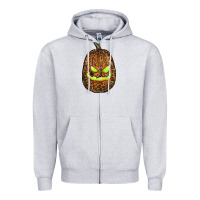 Heather Grey watercolor leopard pumpkin Zipper Hoodie - RanaPortraitStore