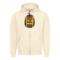 Sandshell watercolor leopard pumpkin Zipper Hoodie - RanaPortraitStore