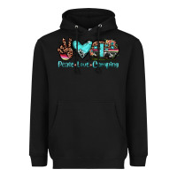 Black peace love camping Heavyweight Hoodie - JahusDesignShop