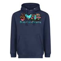Navy peace love camping Heavyweight Hoodie - JahusDesignShop