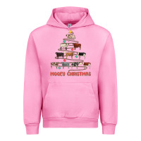 Fuchsia Pink mooey christmas Urban Hoodie - MaliasSmallBusiness