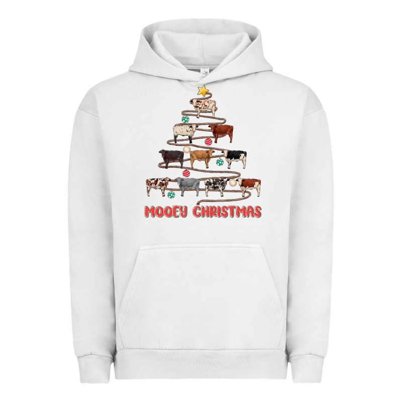 Mooey Christmas Urban Hoodie by MaliasSmallBusiness | Teevron