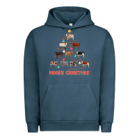 Pigment Midnight Navy mooey christmas Urban Hoodie - MaliasSmallBusiness