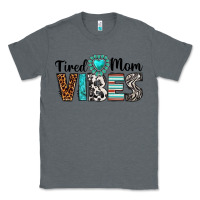 Charcoal Heather tired mom vibes Classic Tee - texasbilliewilder